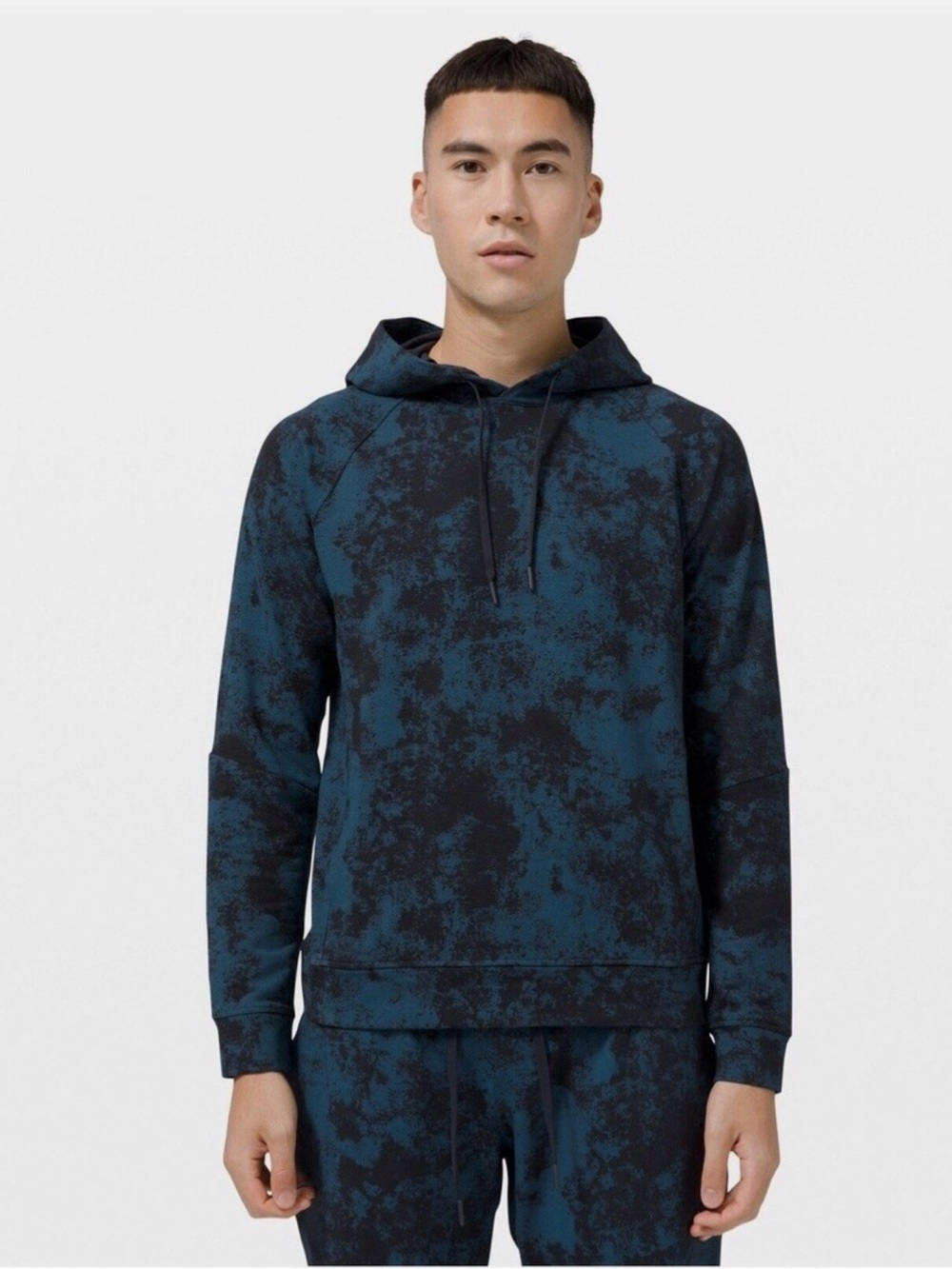NWT Lululemon Men’s City Sweat Pullover Hoodie Navy Blue Tie Dye Size M